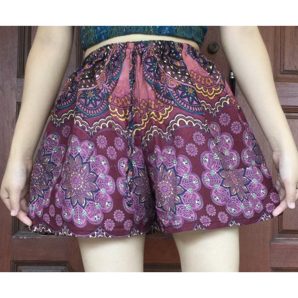 Elephant print Thai pants shorts - Image 30