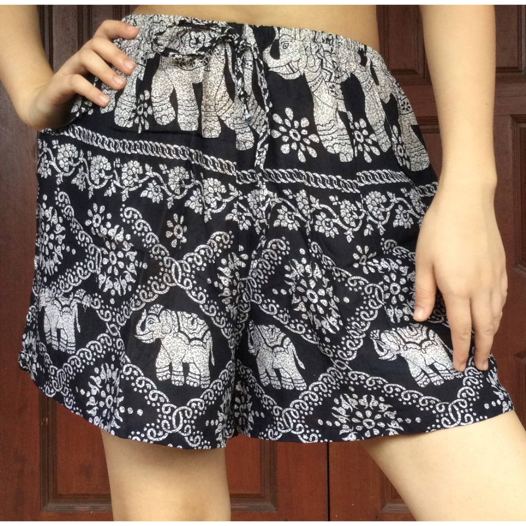 Elephant print Thai pants shorts - Image 12