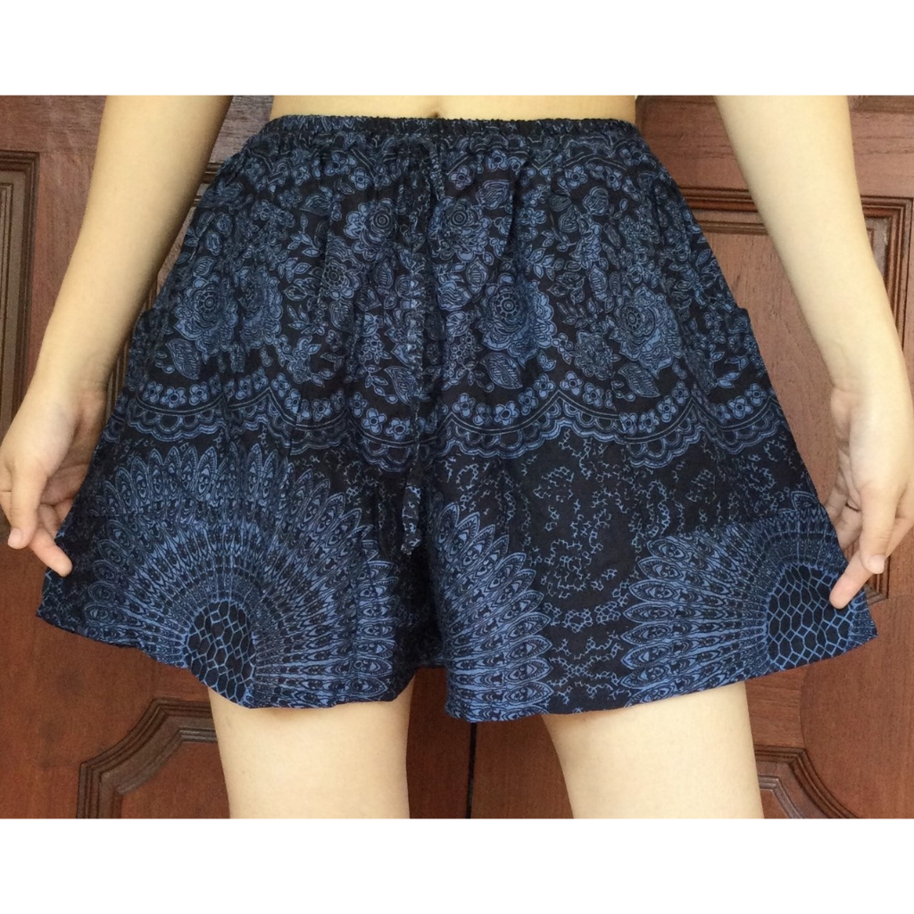 Elephant print Thai pants shorts - Image 41