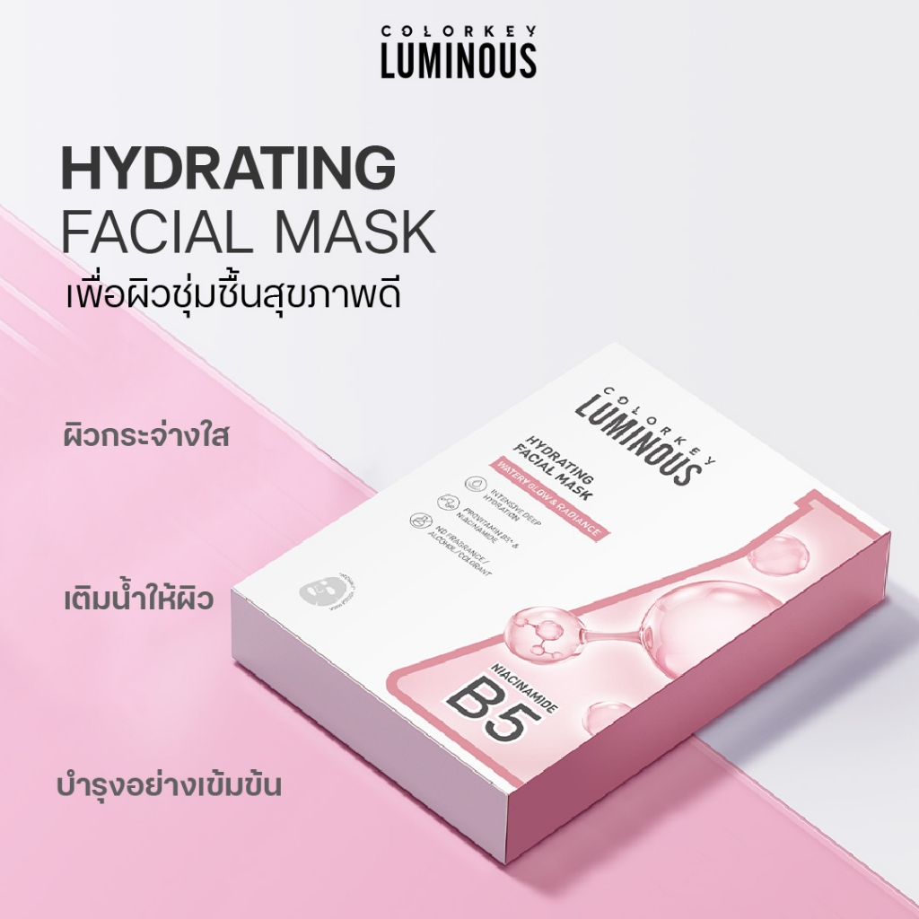 COLORKEY LUMINOUS FACIAL MASK, 4 formulas of facial masks, Pro-Vitamin B5 Plus - Image 16