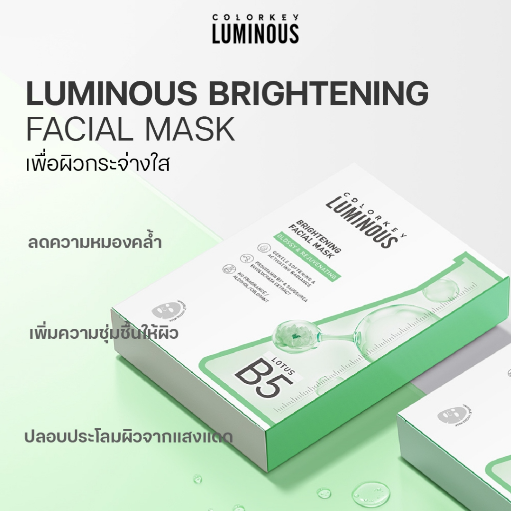 COLORKEY LUMINOUS FACIAL MASK, 4 formulas of facial masks, Pro-Vitamin B5 Plus - Image 15